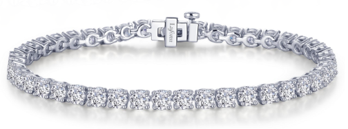 Sterling Silver 11 CTW Simulated Diamond Tennis Bracelet by Lafonn