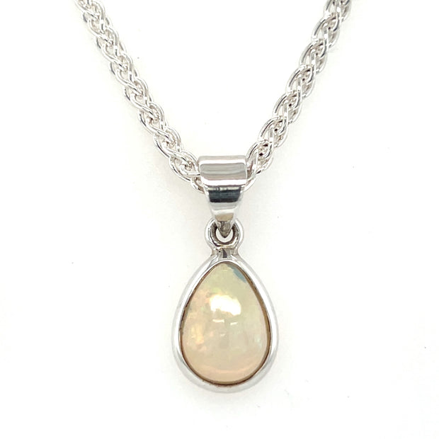 Sterling Silver Ethiopian Opal Pendant