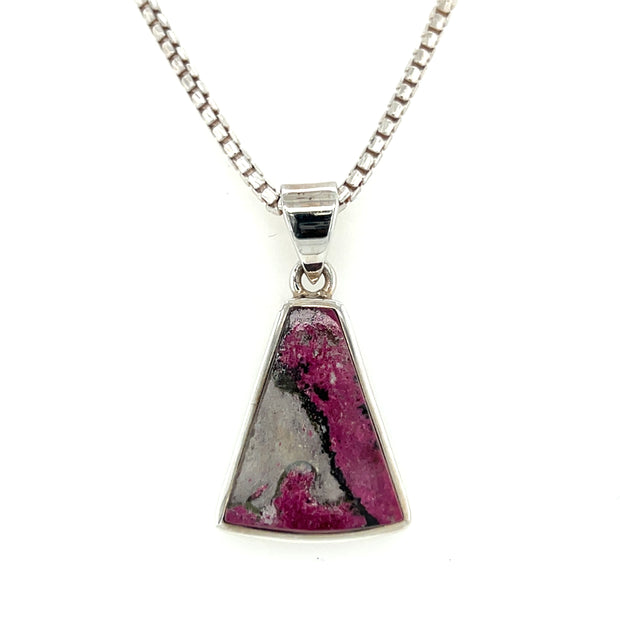 Sterling Silver Cobaltic Calcite Pendant