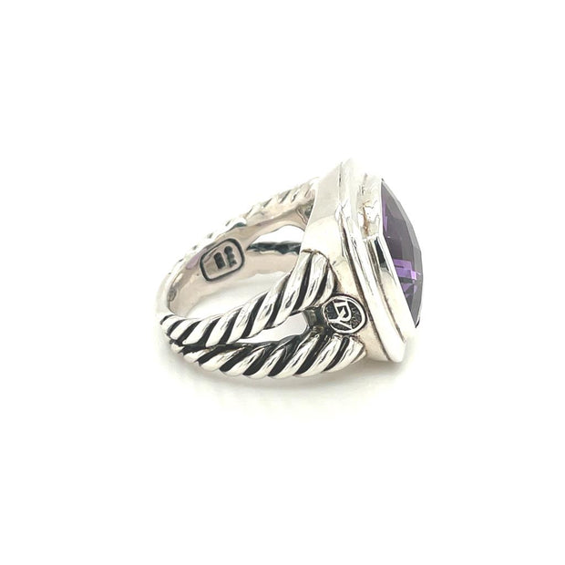 Pre-Owned Sterling Silver David Yurman Amethyst Fashion Ring