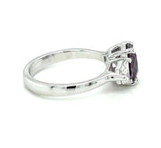 18k White Gold Purple Spinel & Diamond Ring by IJC