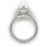14k White Gold Round Brilliant Lab Grown Diamond Engagement Ring