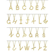 14k Yellow Gold Letter C Initial Necklace