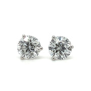 18k White Gold 1.24 ctw Diamond Stud Earrings by Star129