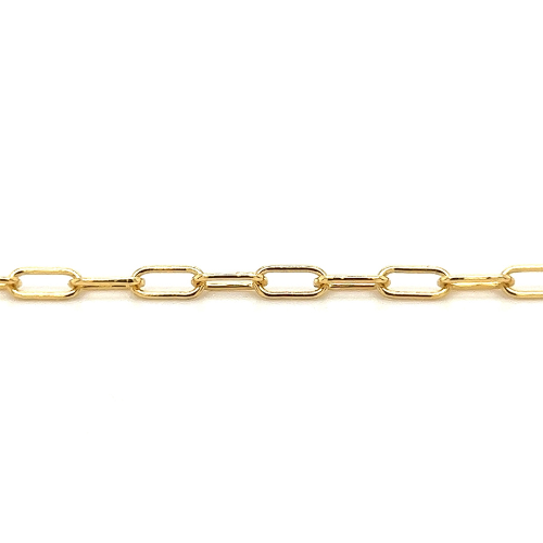 Permanent Jewelry | Poet and The Bench | Tiny Paperclip Chain Bracelet 14K White / 7.5