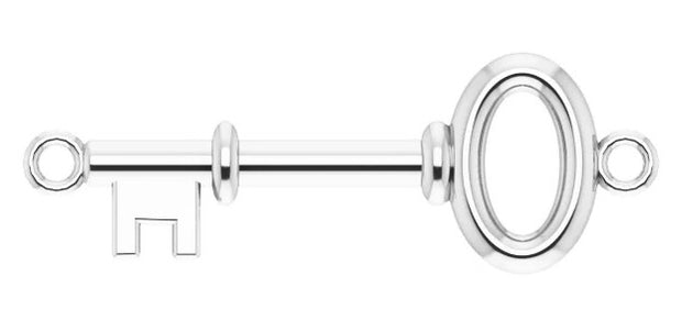 Permanent Jewelry - Center Tiny Key Link Charm