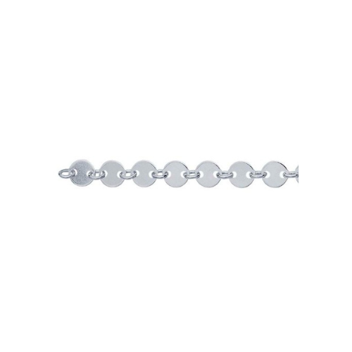 Permanent Jewelry - Circle Mirror Link Bracelet or Anklet