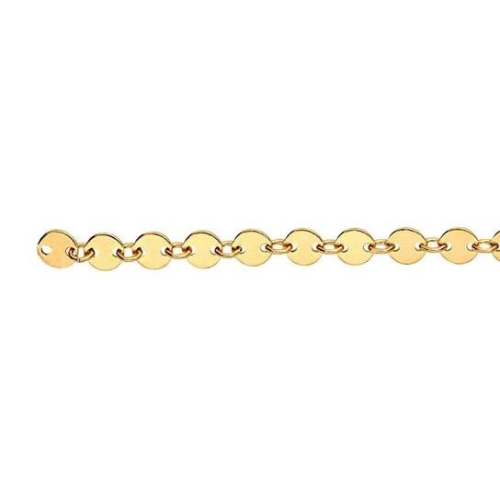 Permanent Jewelry - Circle Mirror Link Bracelet or Anklet